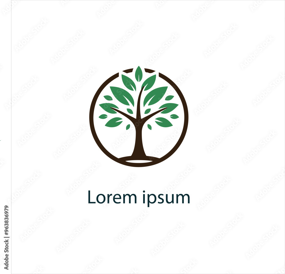 Obraz premium Natural tree logo design