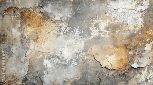 A wall with a lot of cracks and holes. The wall is made of concrete and has a rough texture