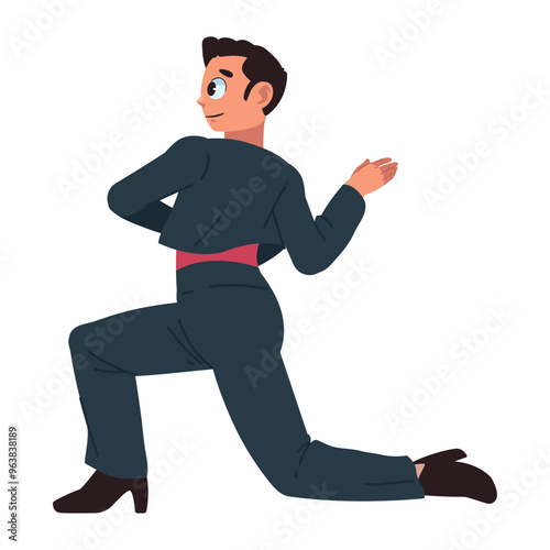 man flamenco dancer character