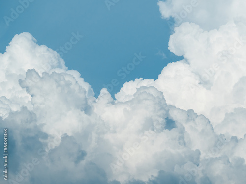 cloudy blue sky in sunny day