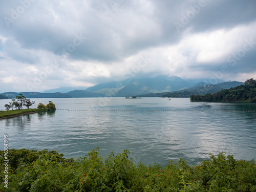 beatuful lake view at Sun Moon Lake, Taiwan. photo