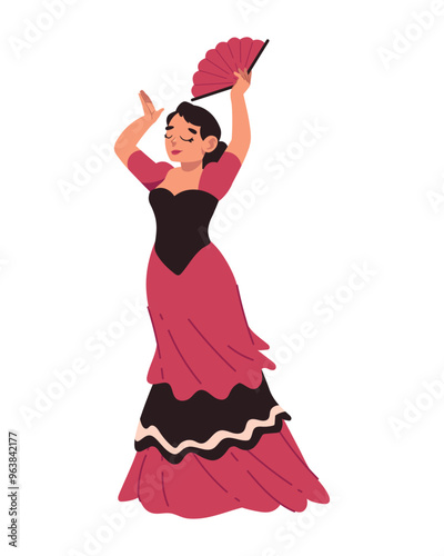 beautiful flamenco dancer woman