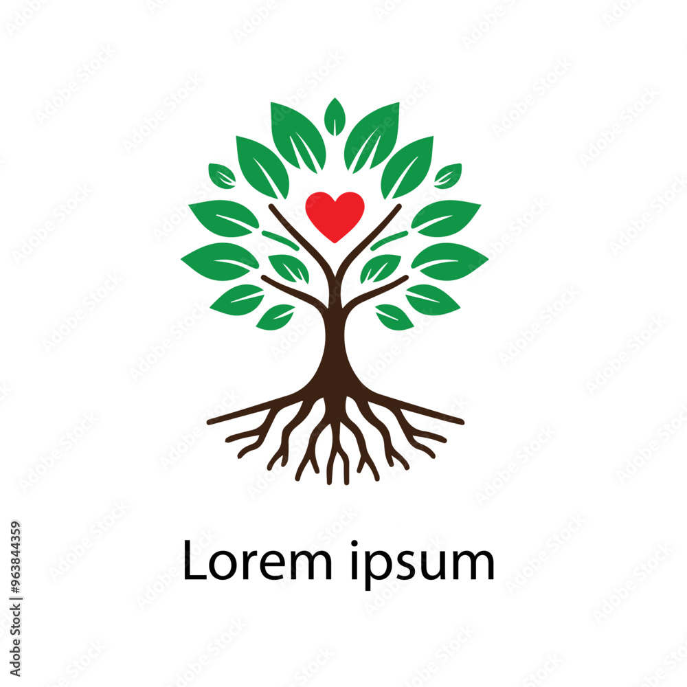 Obraz premium Natural tree logo design