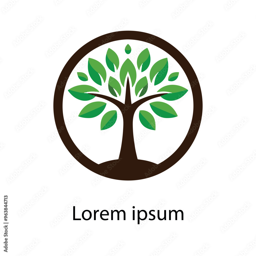 Obraz premium Natural tree logo design