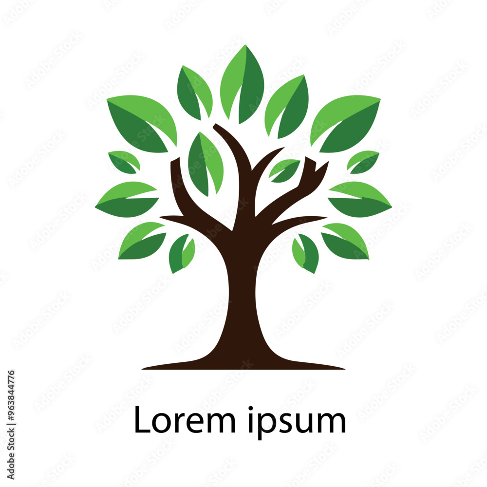 Obraz premium Natural tree logo design