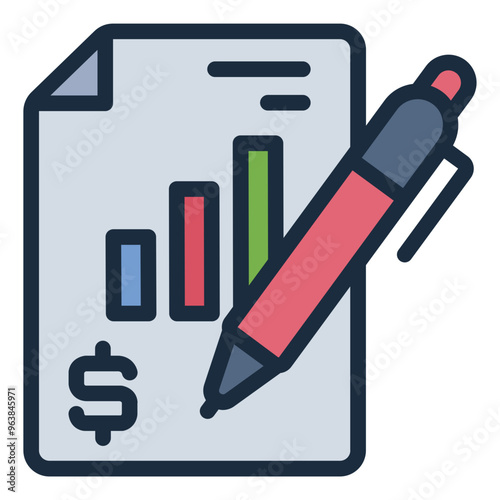 Financial report showcasing stock market data and company performance.