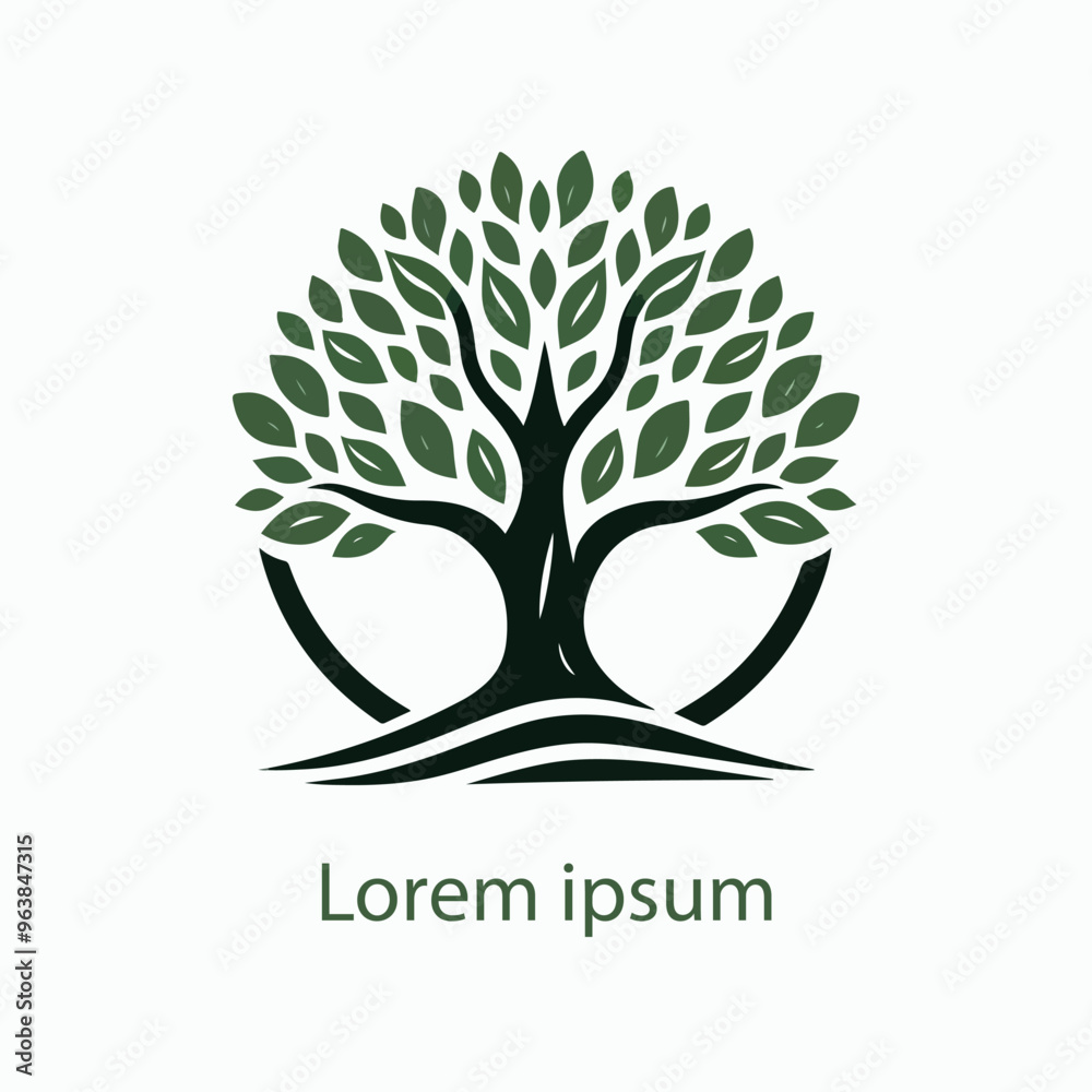 Obraz premium Natural tree logo design