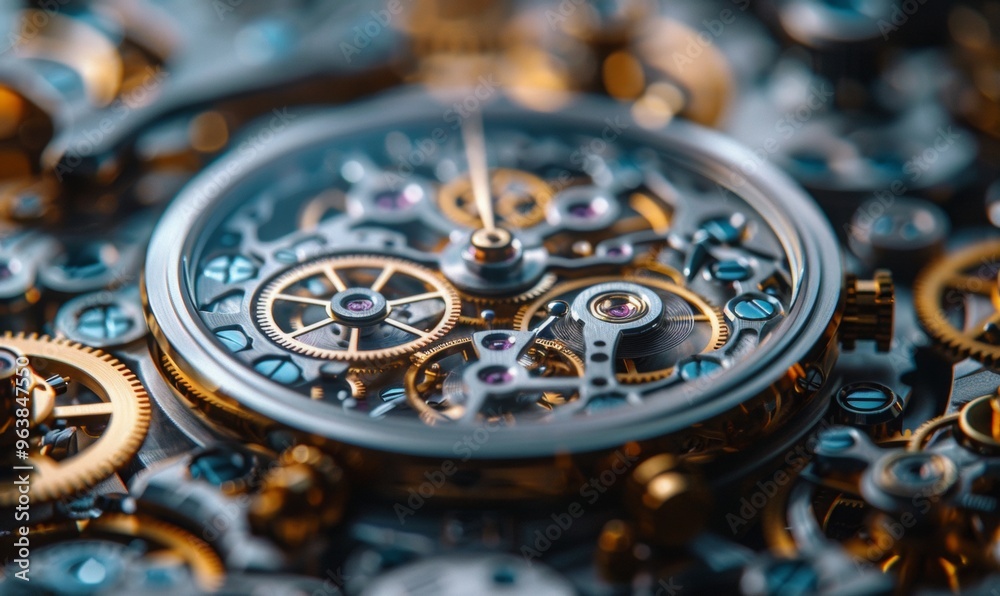gears inside a mechanical watch gears inside a mechanical watch