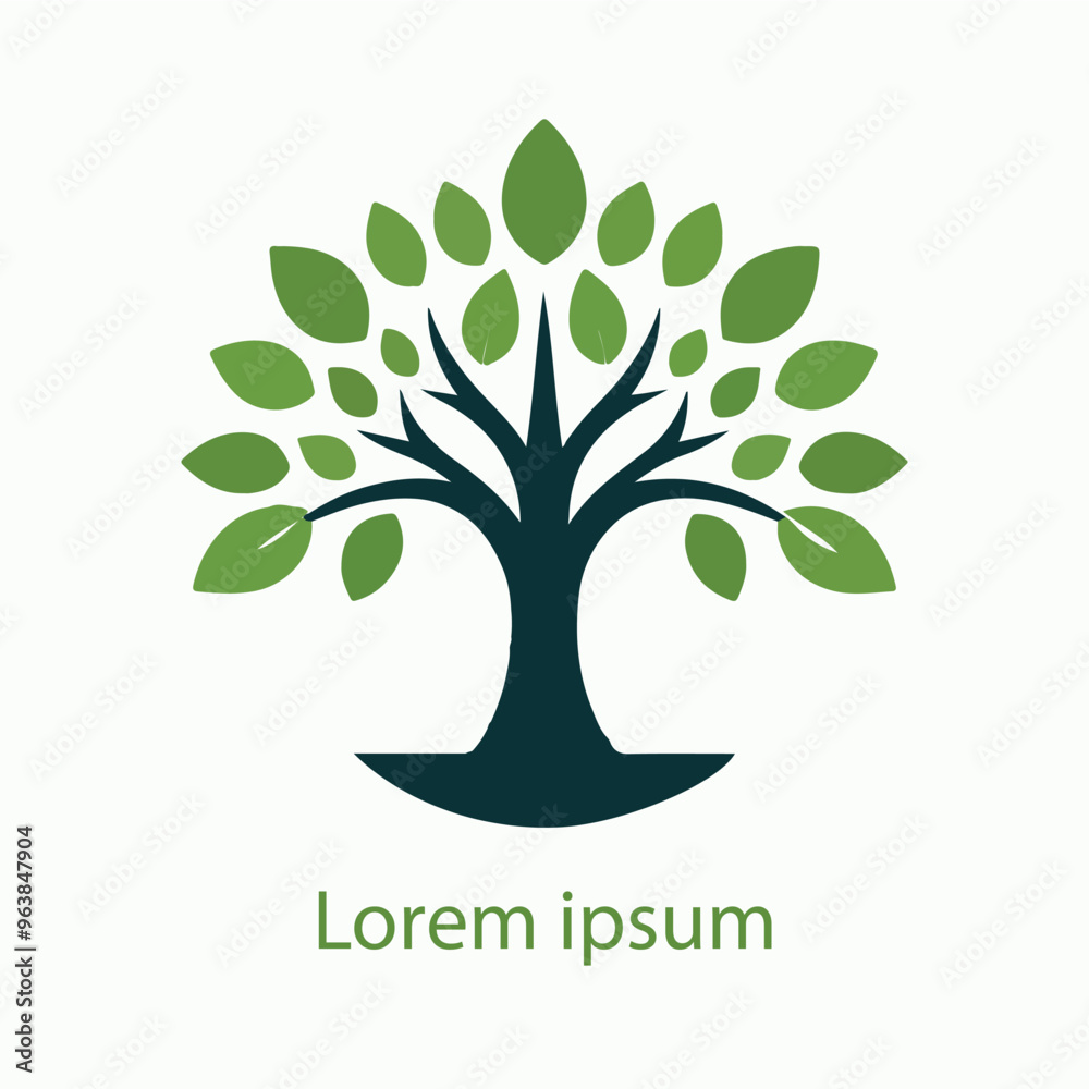 Obraz premium Natural tree logo design