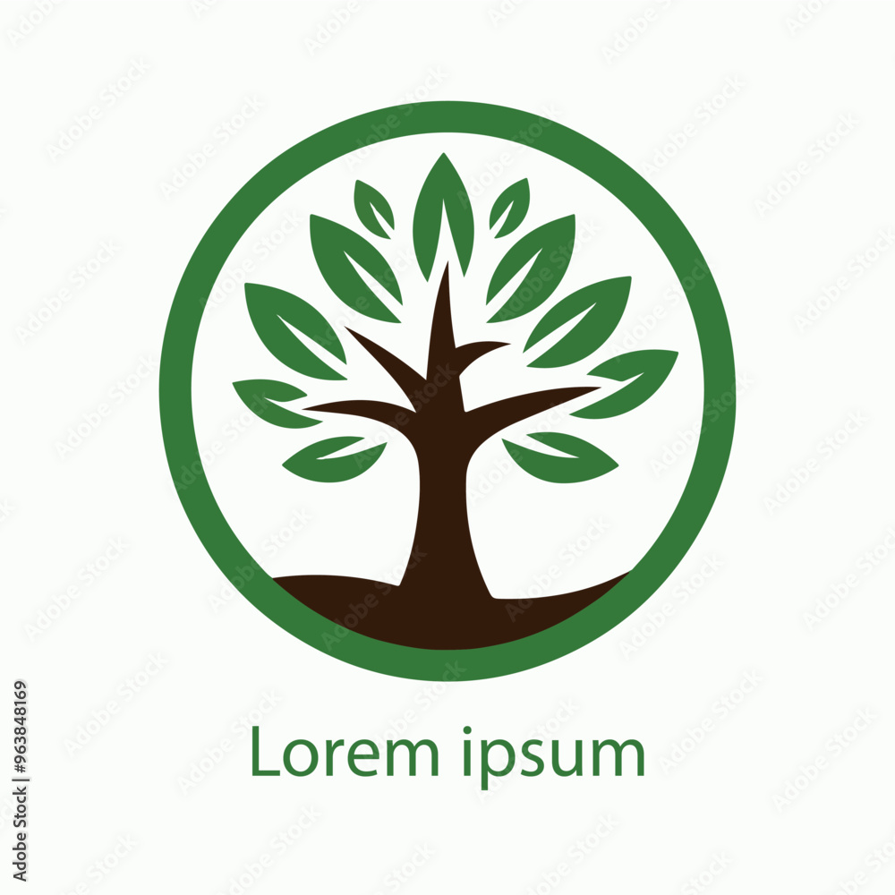 Obraz premium Natural tree logo design