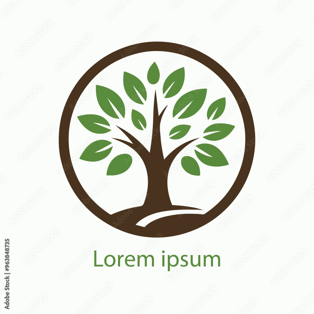 Obraz premium Natural tree logo design