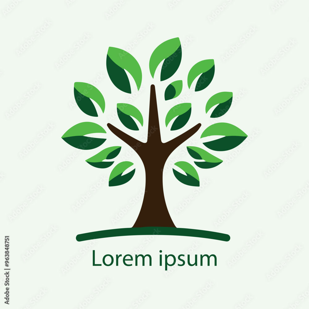 Obraz premium Natural tree logo design