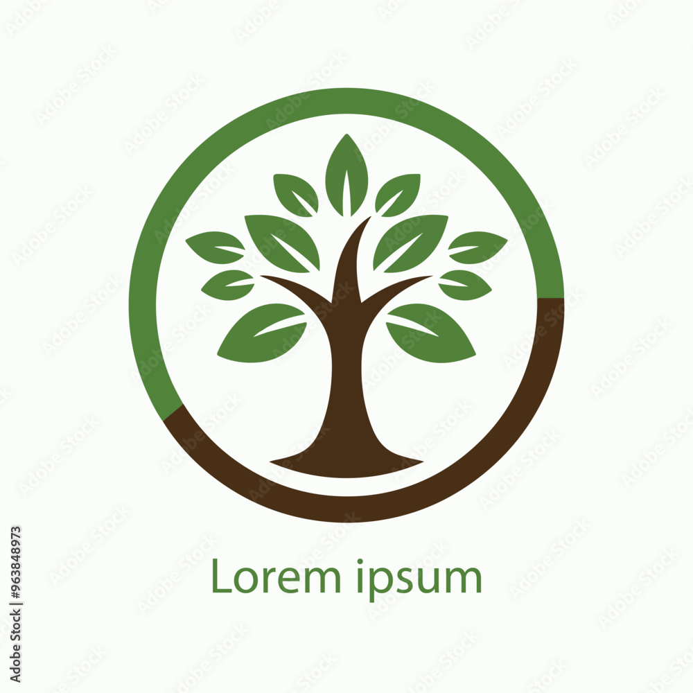 Obraz premium Natural tree logo design