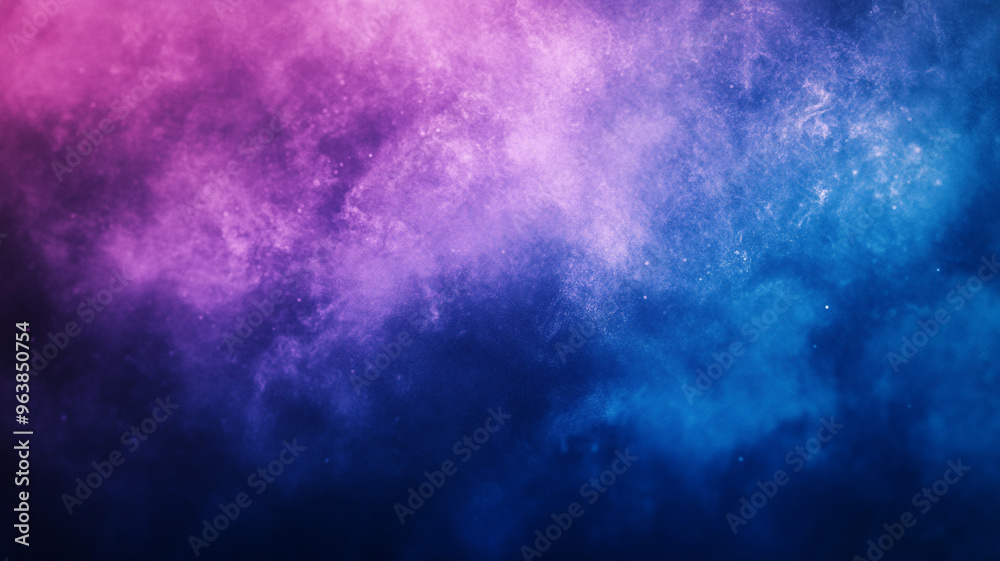 Vibrant cosmic clouds swirling in shades of pink and blue under a starry night sky Vibrant cosmic clouds swirling in shades of pink and blue under a starry night sky