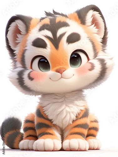 3D cute furry cartoon animals