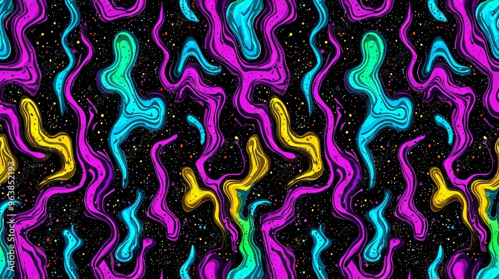 Abstract Swirling Pattern with Vibrant Colors Abstract Swirling Pattern with Vibrant Colors