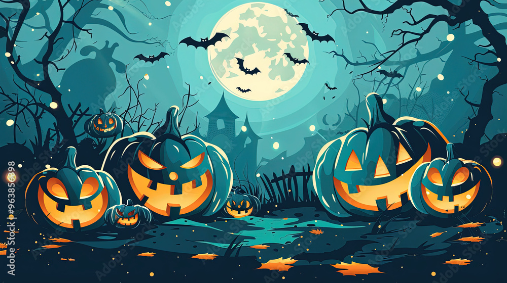 spooky pumpkin halloween