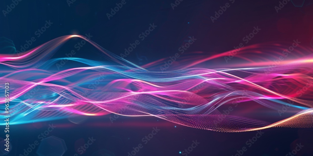 Light effect line technology background Light effect line technology background