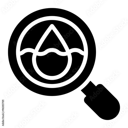 hydrography, hydro, science, analysis, research, geography, hydrology solid or glyph icon