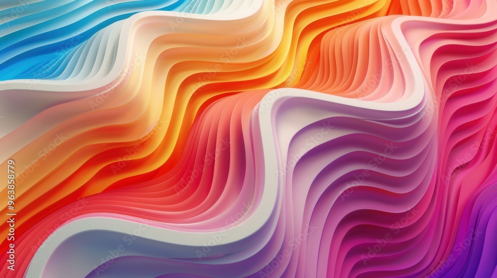 Fototapeta premium Abstract wavy background. Colorful abstract background.