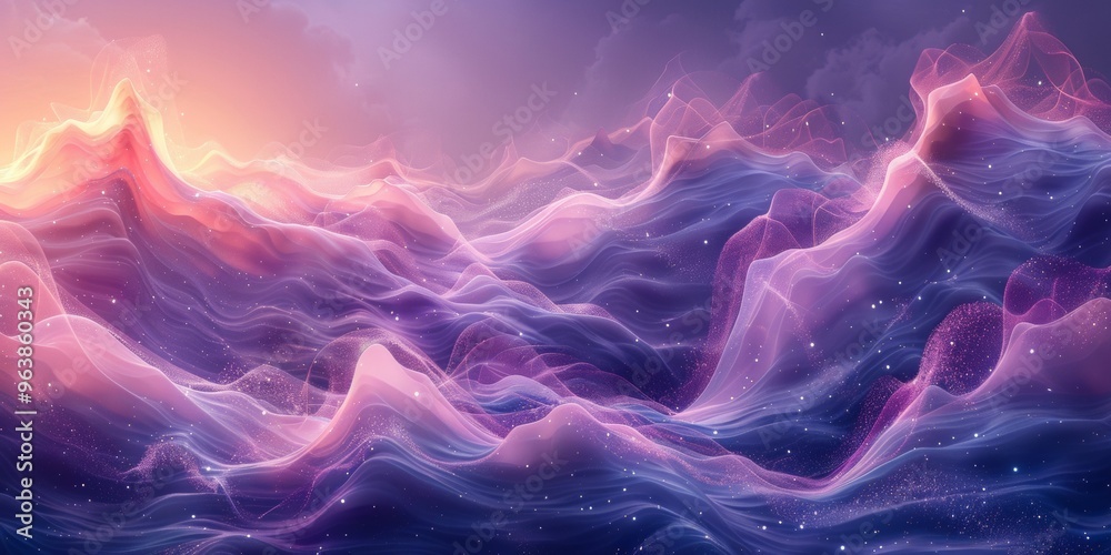 Fototapeta premium minimalist cosmic background purple