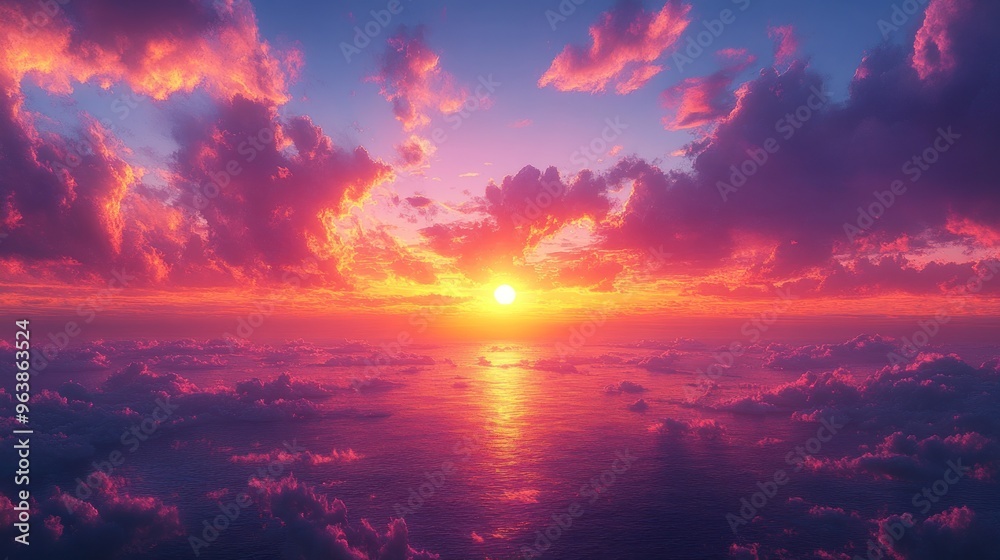 Sunset Above the Clouds Sunset Above the Clouds