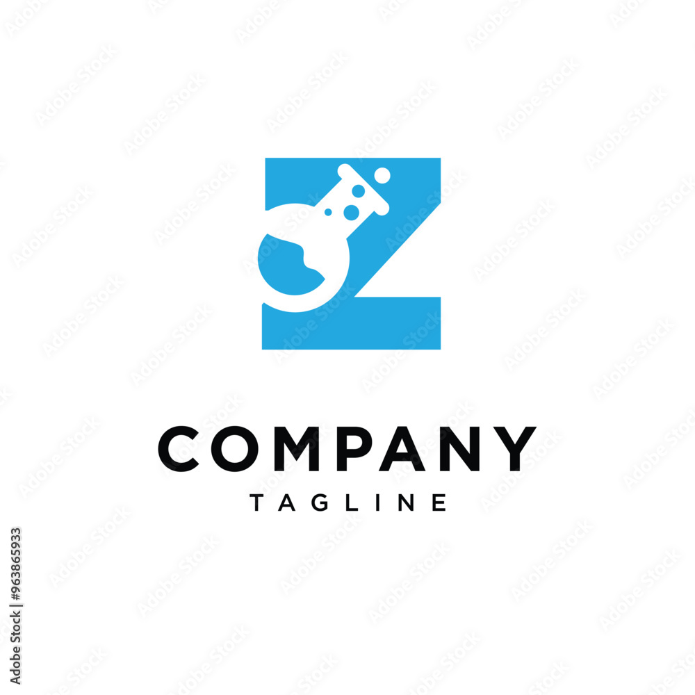 Letter Z Laboratory science logo icon vector Letter Z Laboratory science logo icon vector