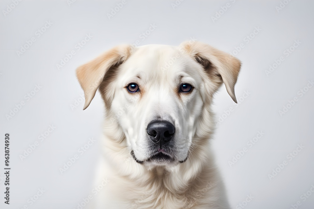 Alabai dog animal on white background, Ai Generated Alabai dog animal on white background, Ai Generated
