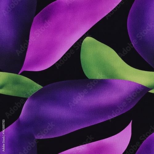 A floralinspired gradient transitioning from rich purple to deep green evoking the abstract beauty of blooming flowers perfect for natural or artistic projects photo