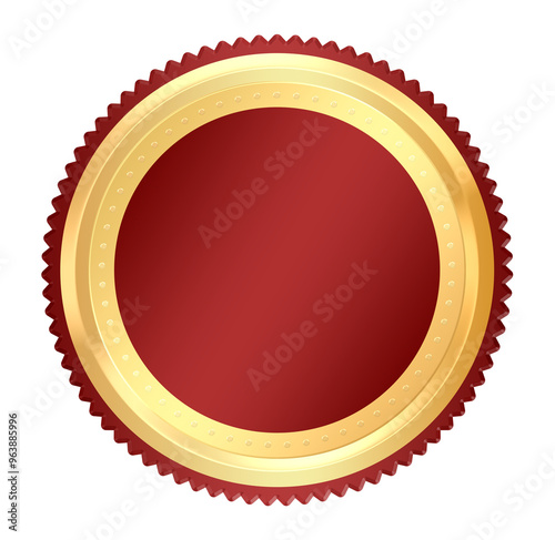 Red Gold Badge 