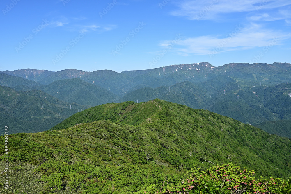 Fototapeta premium Mount. Tairappyou and Sennokura, Gunma, Japan