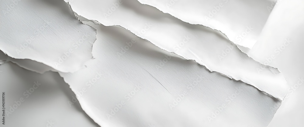 Torn White Paper Textures with Soft Shadows Torn White Paper Textures with Soft Shadows