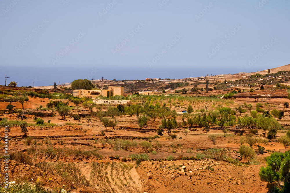 Obraz premium mediteranian landscape background