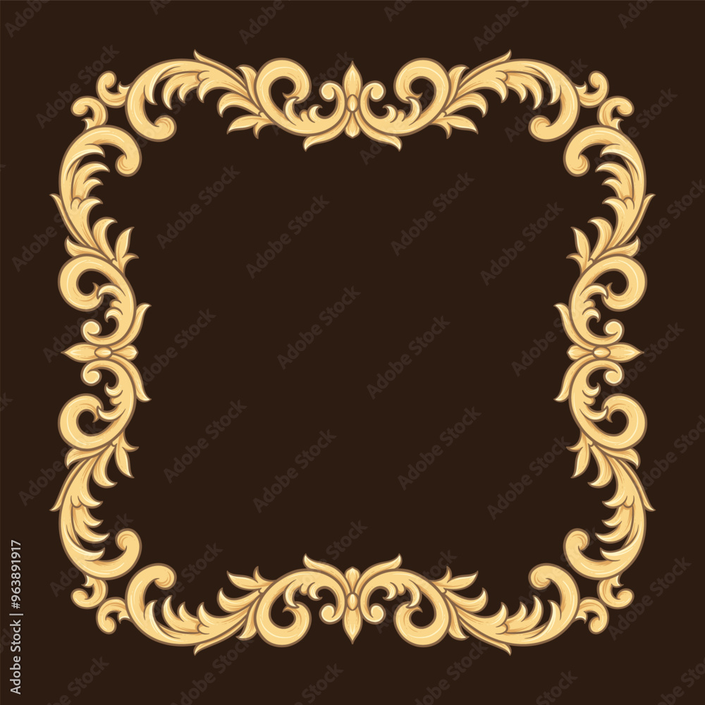 luxury gold ornamental classic vector engraved frame luxury gold ornamental classic vector engraved frame