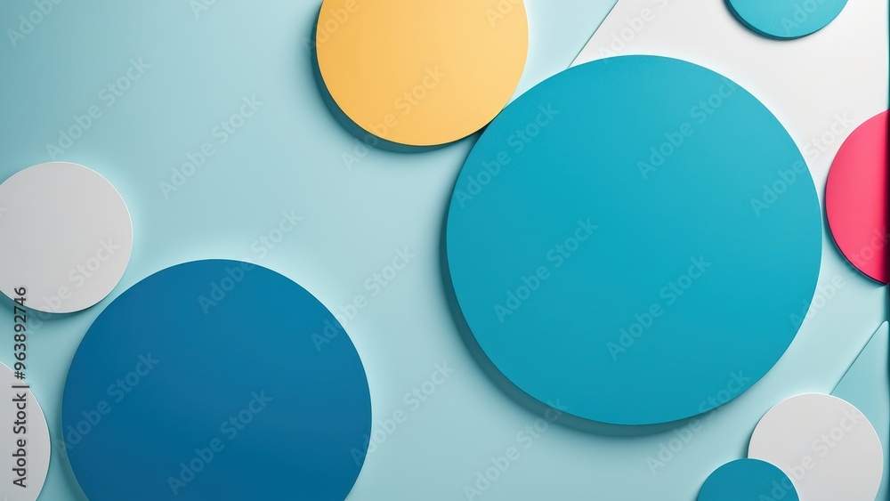 Abstract composition of colorful circles on a soft background, ideal for modern design. Abstract composition of colorful circles on a soft background, ideal for modern design.