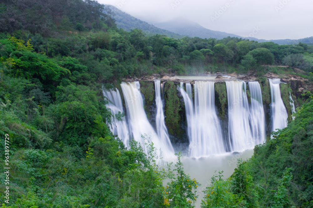 waterfall landscape view waterfall landscape view