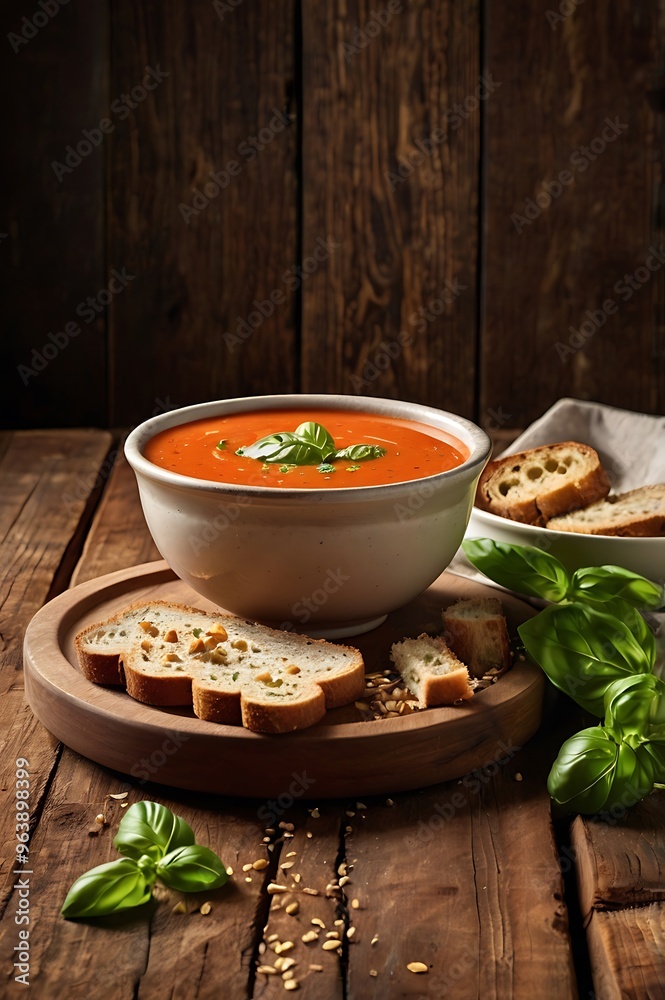 soup with mushrooms_ Generated by Ai soup with mushrooms_ Generated by Ai