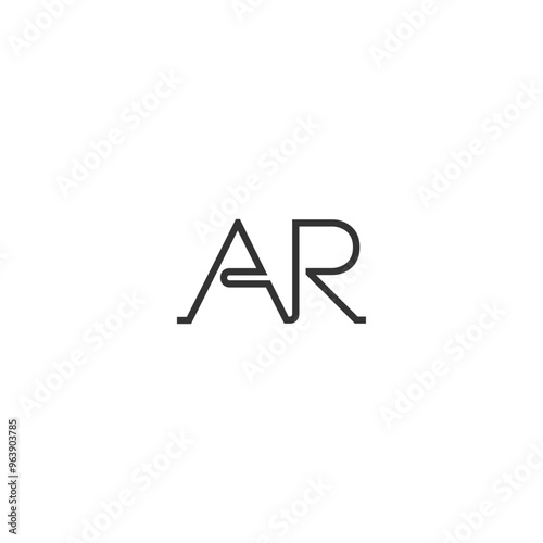 Free Download AR or RA awesome letter logo design. Abstract design with different colors illustration. Icon or monogram design.	 - GFXLoad