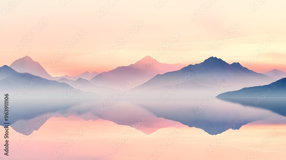 Fototapeta premium A Beautifully Minimalist Aesthetic Wallpaper Featuring Subtle Designs