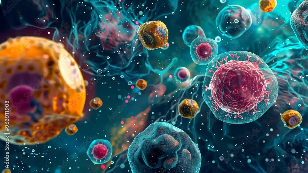 Exploring microscopic life forms and their interactions in a vibrant, dynamic environment Exploring microscopic life forms and their interactions in a vibrant, dynamic environment