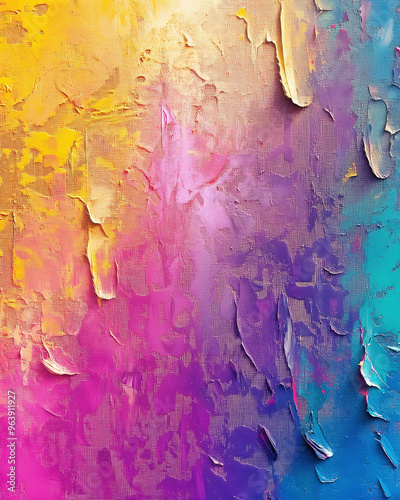 Abstract color art texture background, Hand drawn acrylic painting on canvas.
