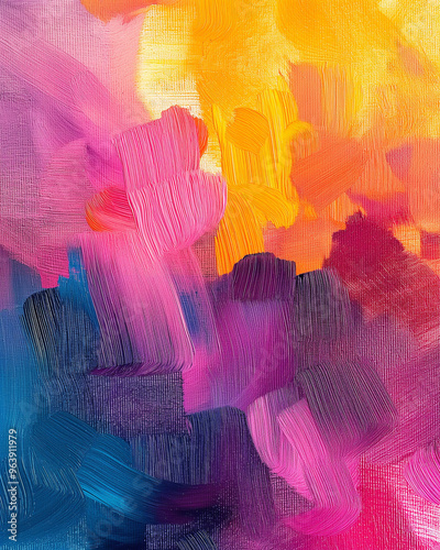 Abstract color art texture background, Hand drawn acrylic painting on canvas.
