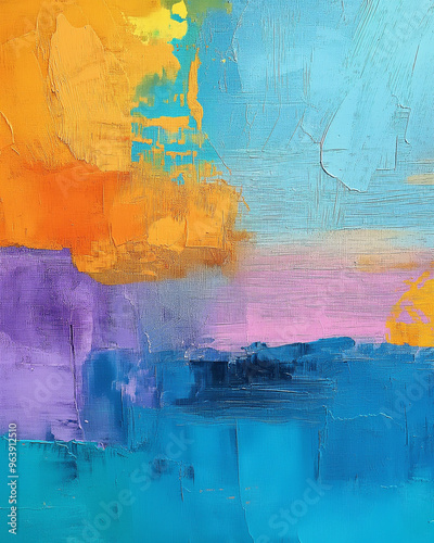 Abstract color art texture background, Hand drawn acrylic painting on canvas.
