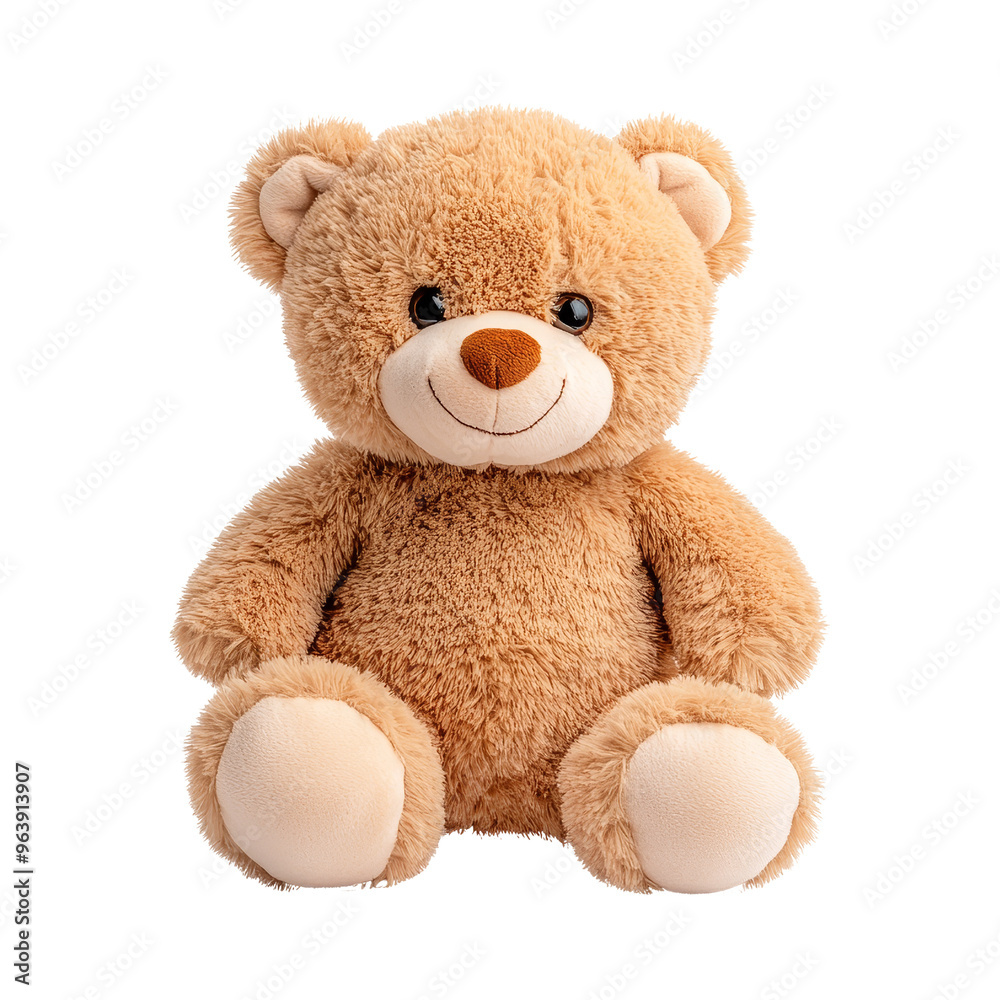 Adorable Plush Teddy Bear with a Friendly Smile