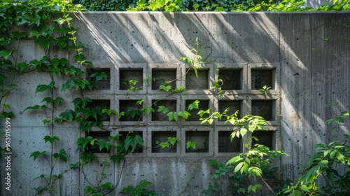 Strong and durable concrete block walls.