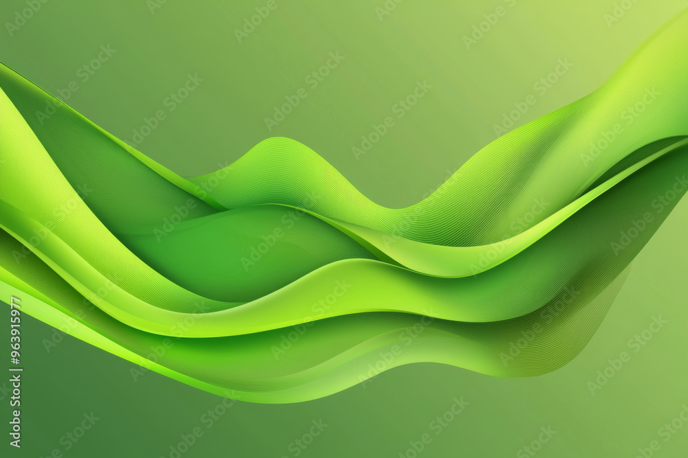 A smooth, flowing abstract design featuring various shades of green, evoking a sense of tranquility and nature. A smooth, flowing abstract design featuring various shades of green, evoking a sense of tranquility and nature.