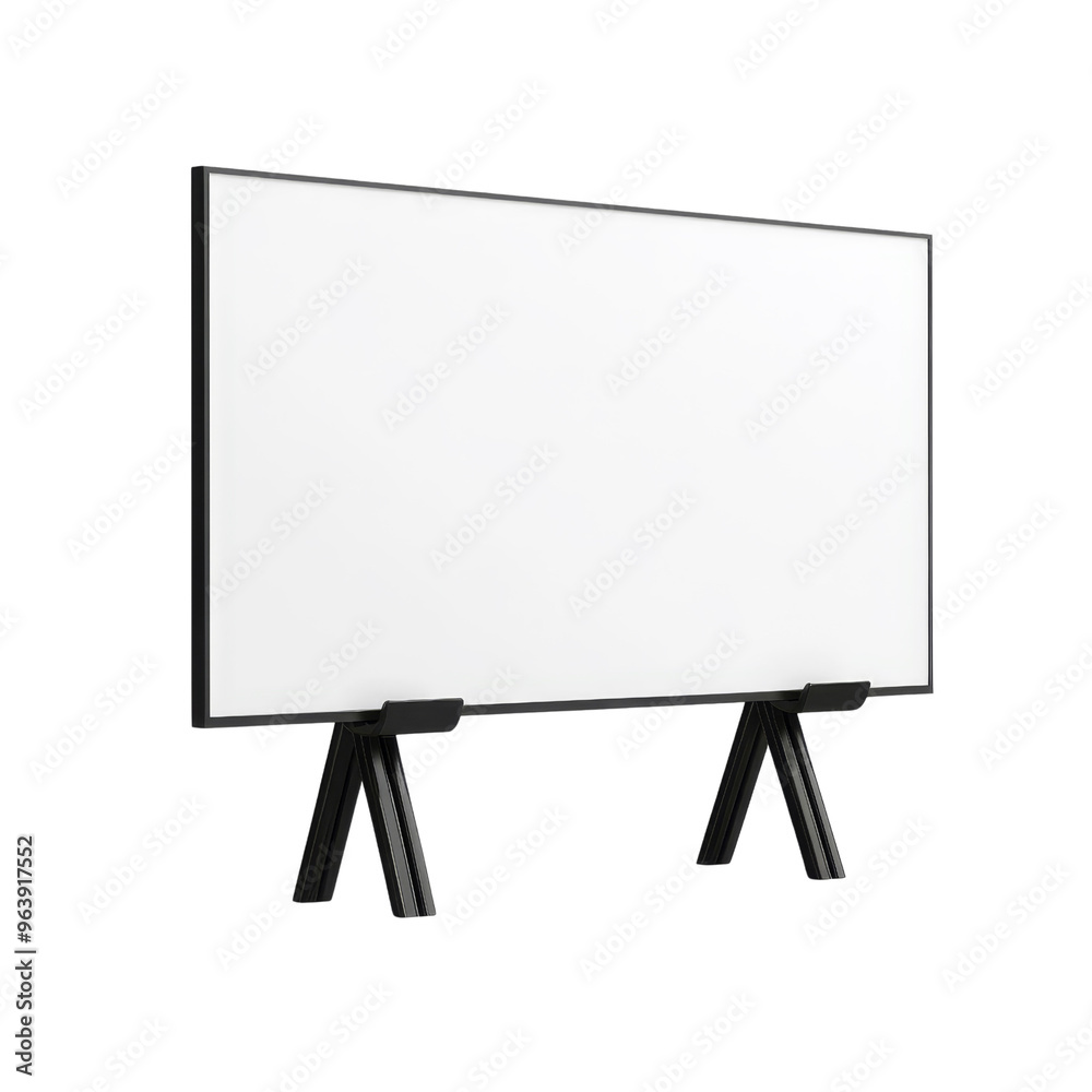 Blank Whiteboard on Stand Blank Whiteboard on Stand