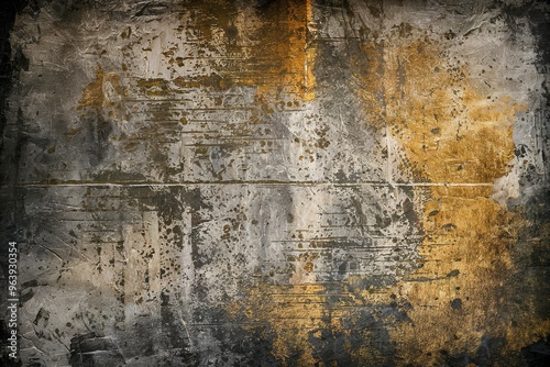 A grunge-style image with a rough, textured background