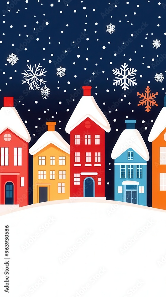 Illustrate a Christmas Town Design Illustrate a Christmas Town Design