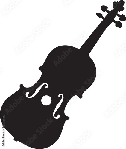 violin icon vector illustration art